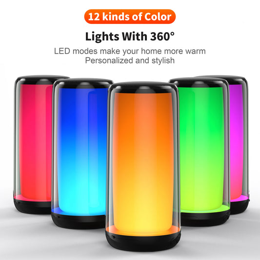 Bluetooth Speaker 12 kinds color lights Night Light Atmosphere