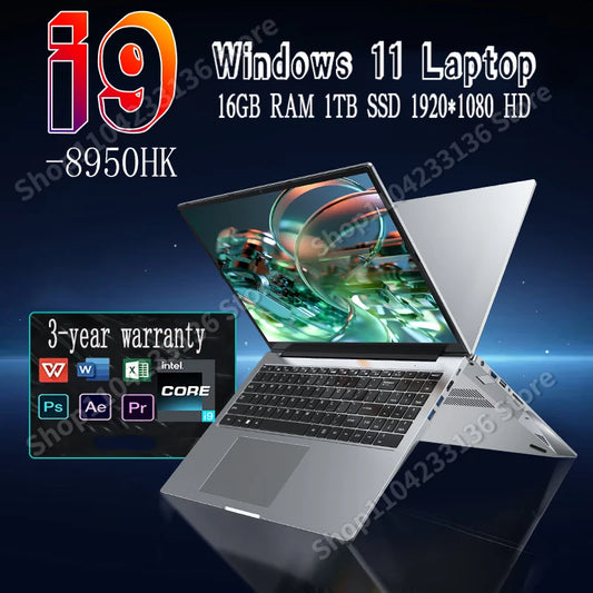 14.1'' Portable Intel i9 Notebook Windows 11