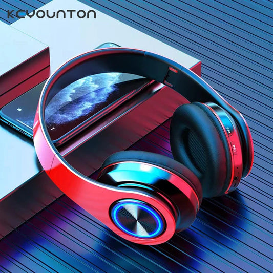 Wireless Illuminated Headset Over-ear HiFi Stereo Headphones