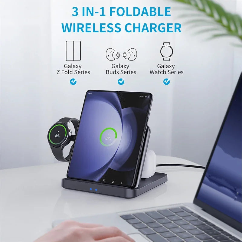 Wireless Charger For Samsung Galaxy S24 S23 S22/ Watch 6 5Pro