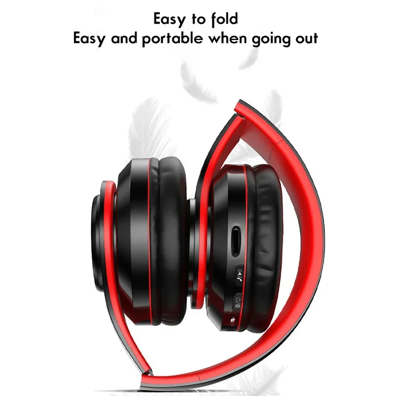 Wireless Illuminated Headset Over-ear HiFi Stereo Headphones