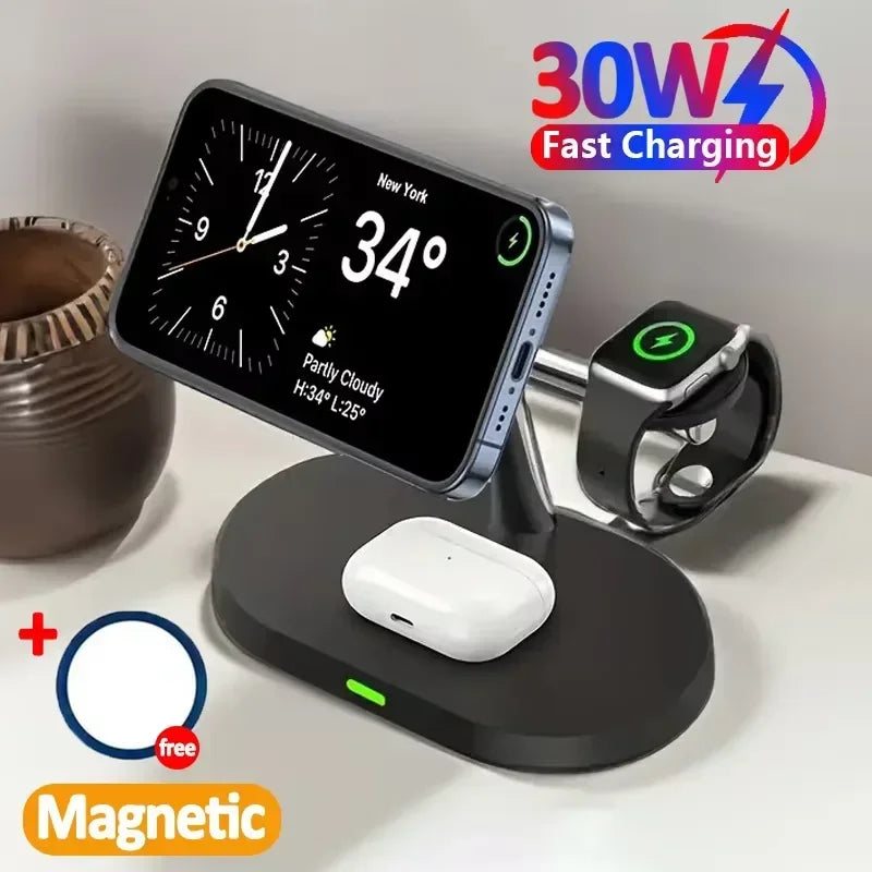 Magnetic IPhone 16 15 14 13 Pro Max/ Apple Watch 8 7 AirPods Pro